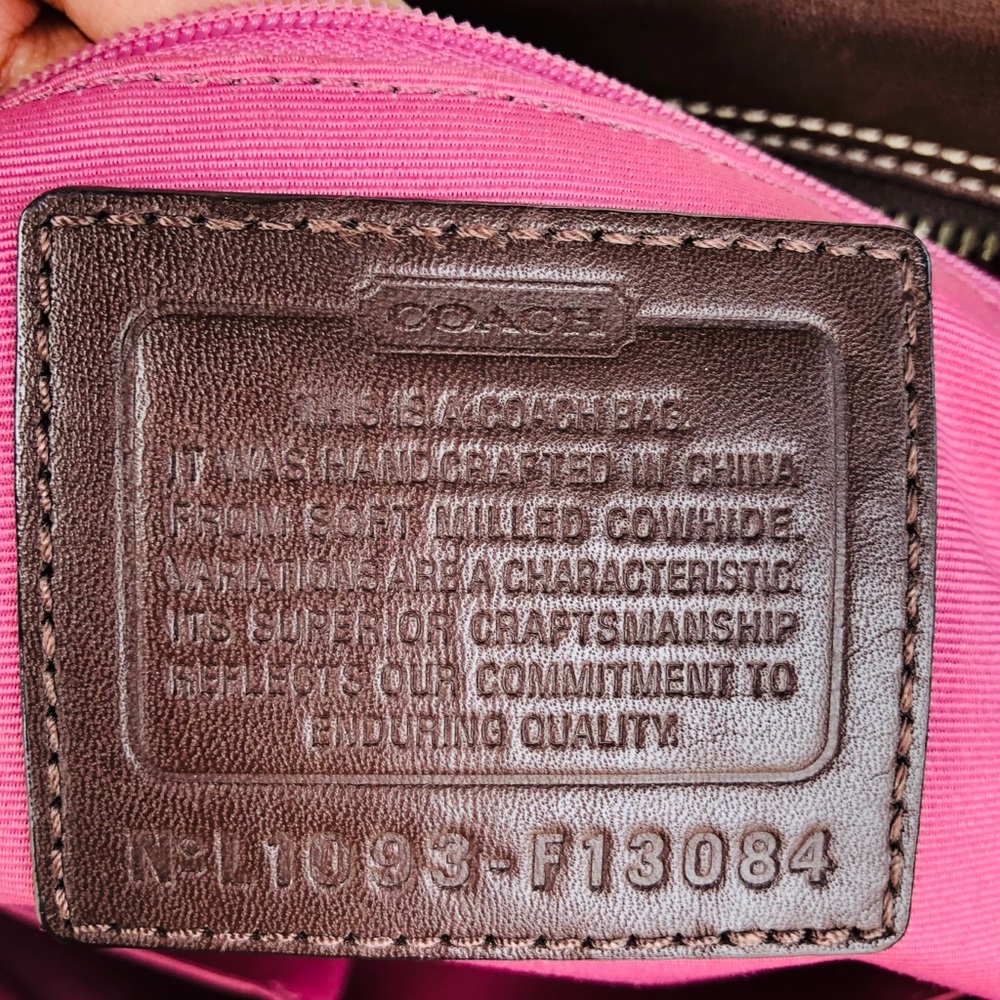 Coach Brown Leather Shoulder Bag - Picture 6 of 8